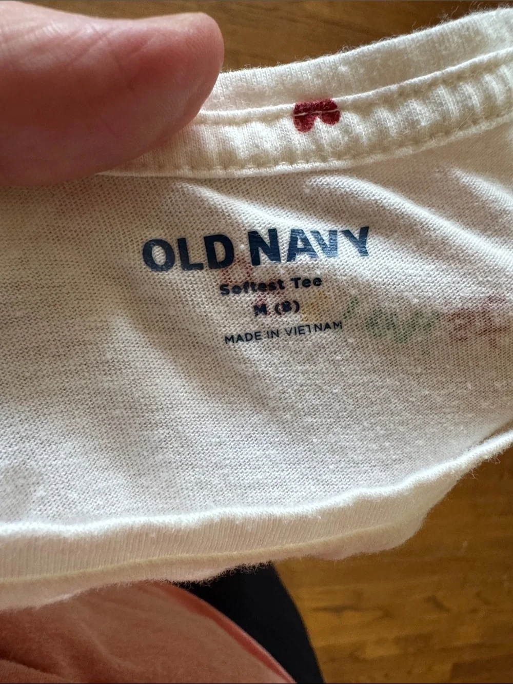 Old Navy Softest Long-Sleeve Tee “dreamer optimist and peace” print size 8